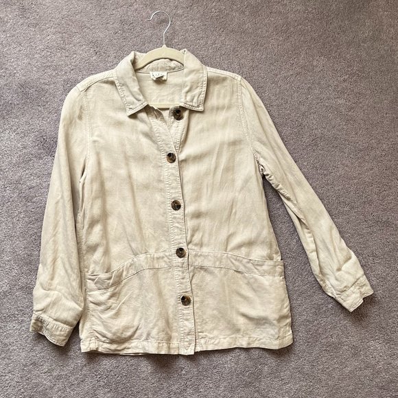 Nicole Miller Linen Blend Shirt - Picture 3 of 7